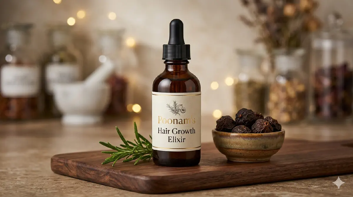 natural poonam hair growth elixir finished product