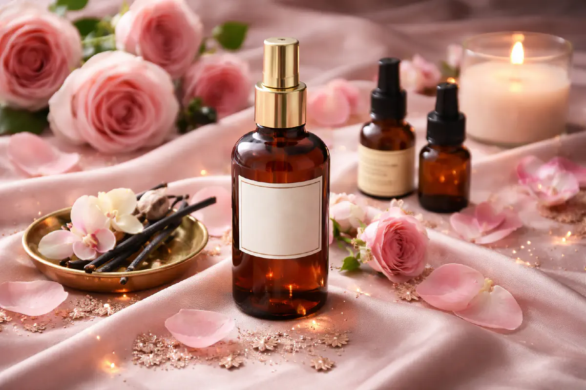romantic natural hair fragrance oil with jasmine vanilla and rose for silky smooth hair