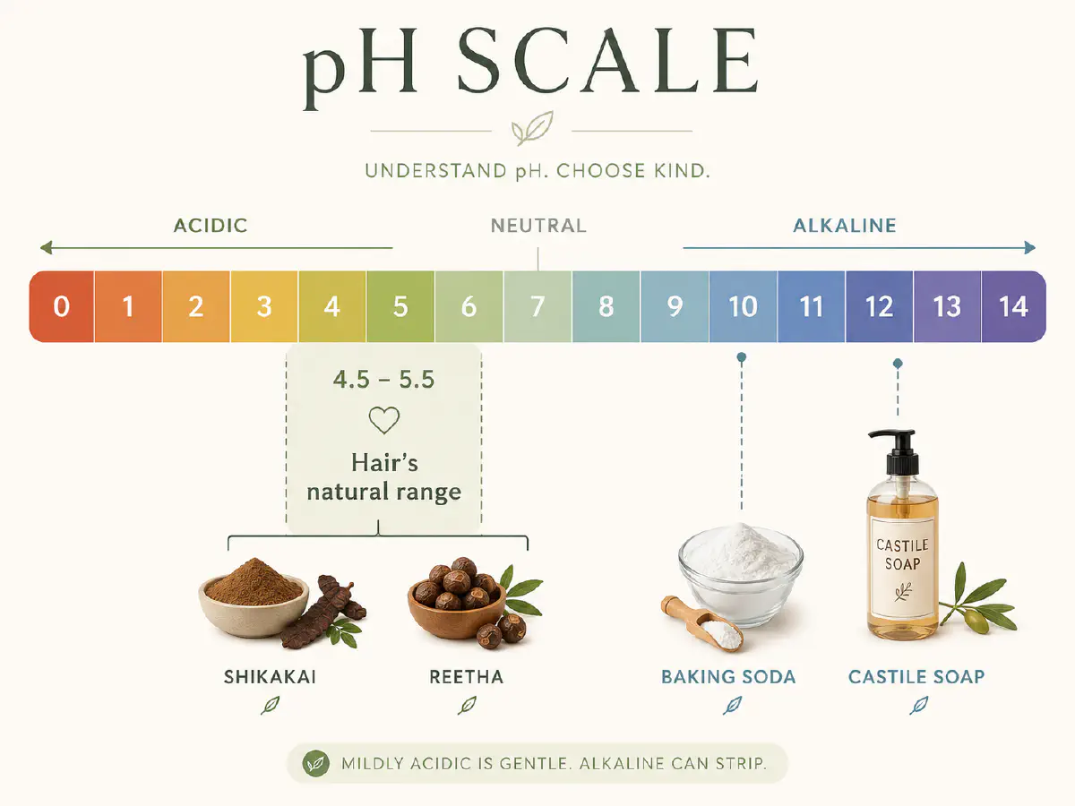 Baking soda and castile soap high pH shampoo problems