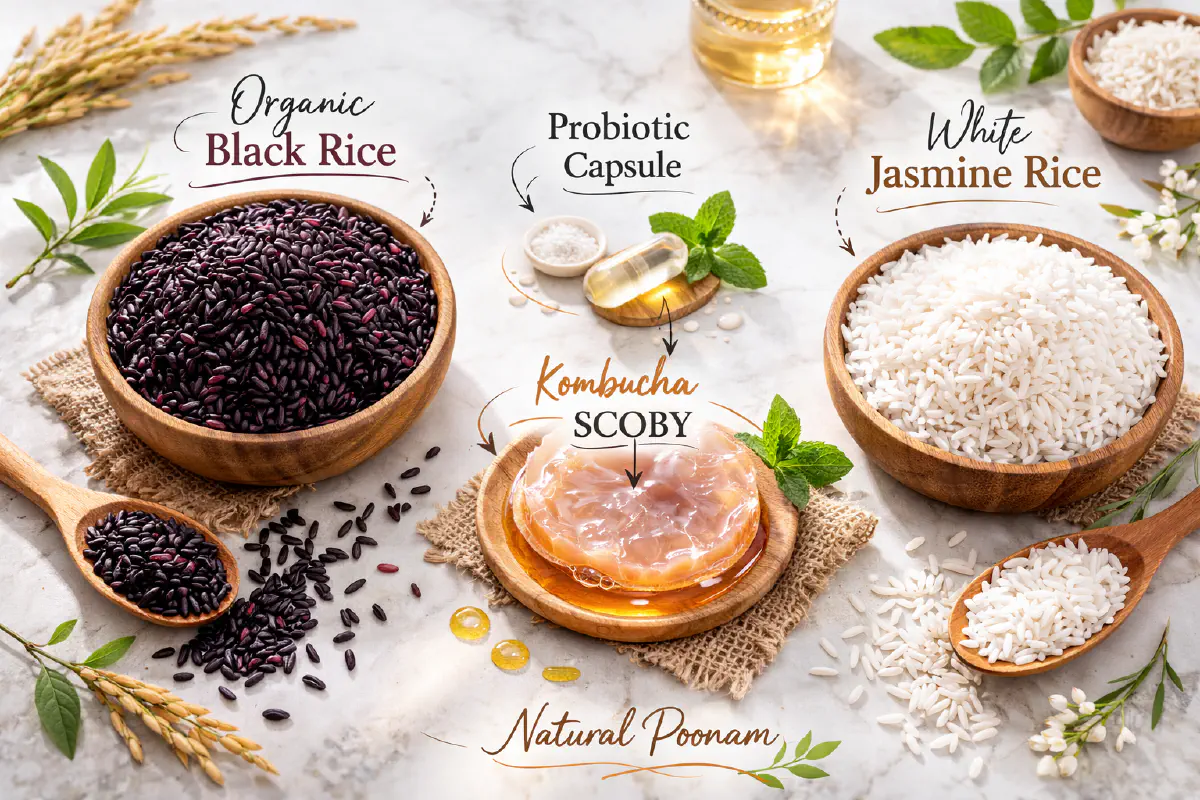 Black Rice vs White Rice for Hair Growth