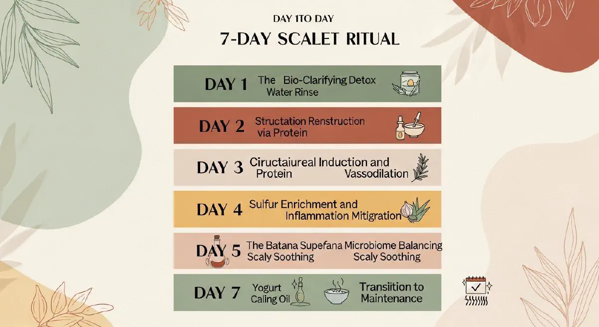 The 7-Day Hair Growth Challenge Itinerary