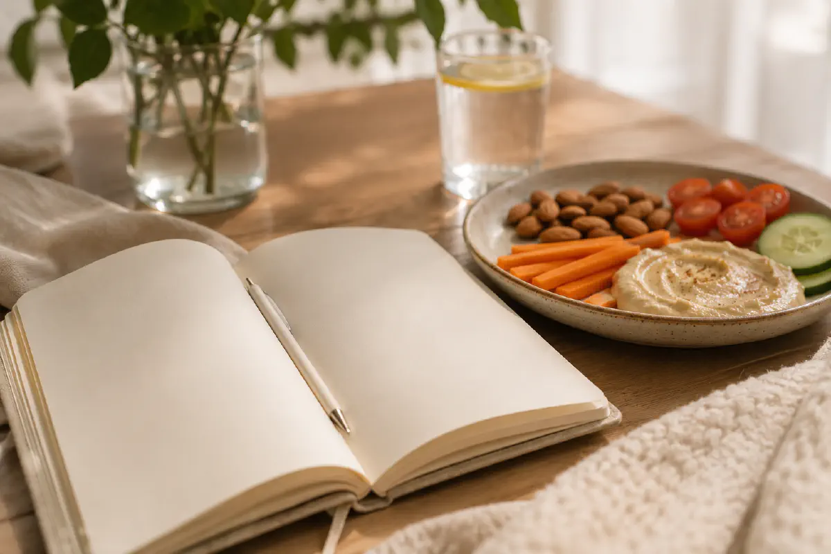 A simple food and skin tracking journal