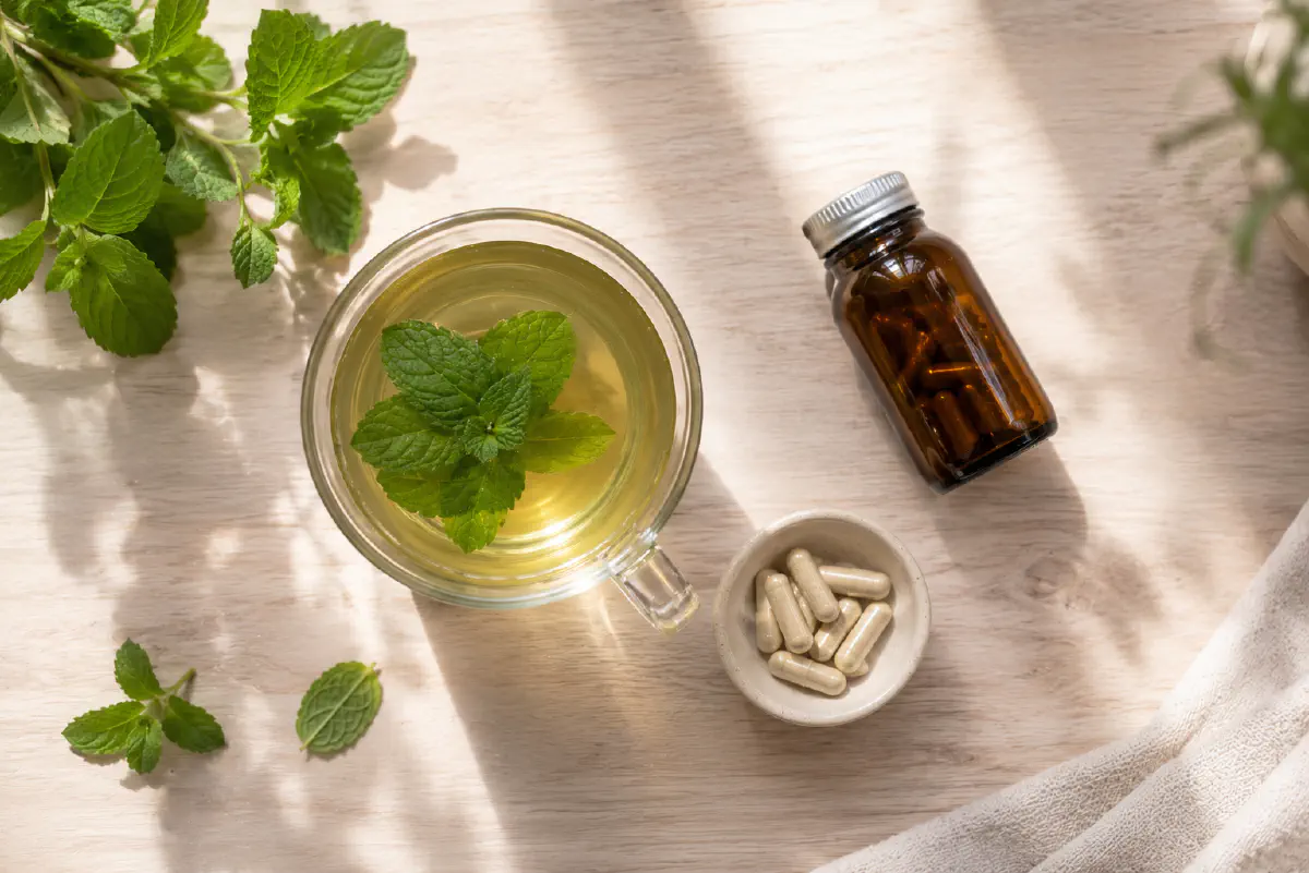 Spearmint tea and DIM supplement as natural anti-androgen options