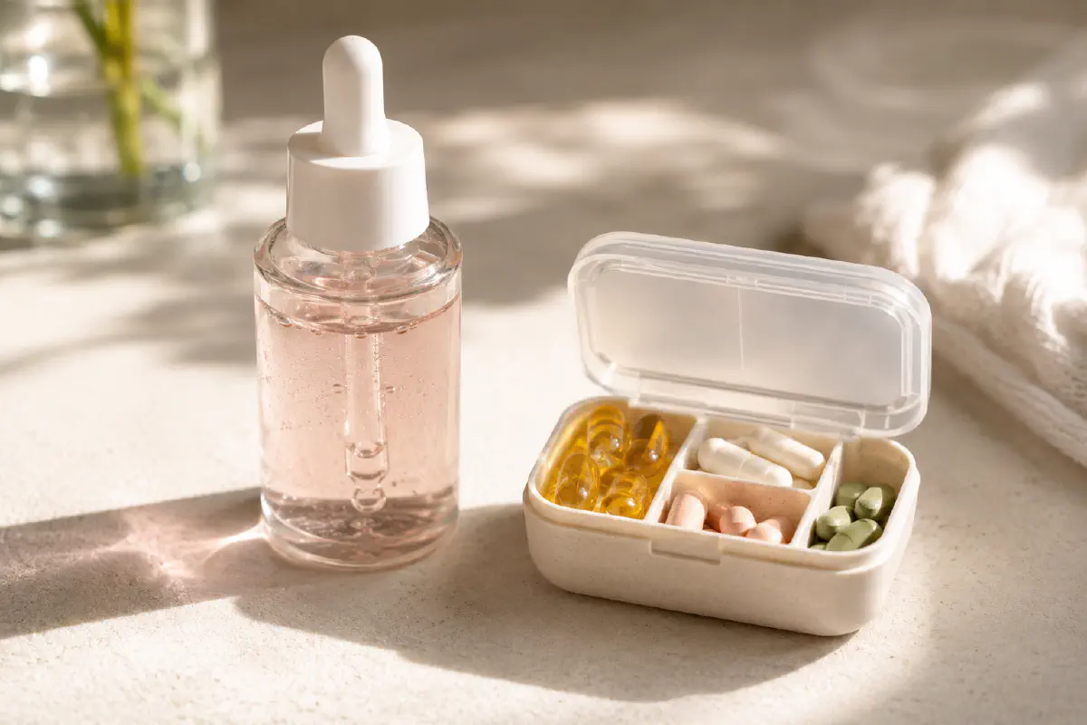 Topical acne treatment alongside hormonal approaches