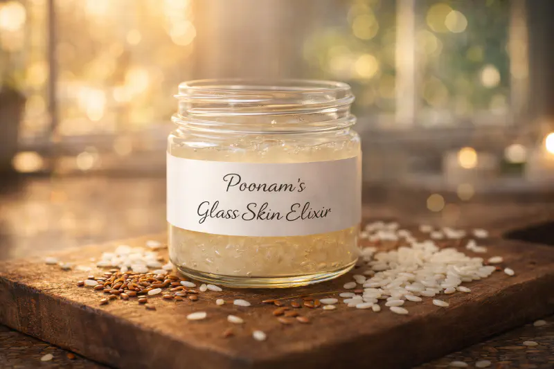 7-Day Glass Skin Challenge: How to Use Rice Water & Flaxseed Gel for Poreless Glow ✨