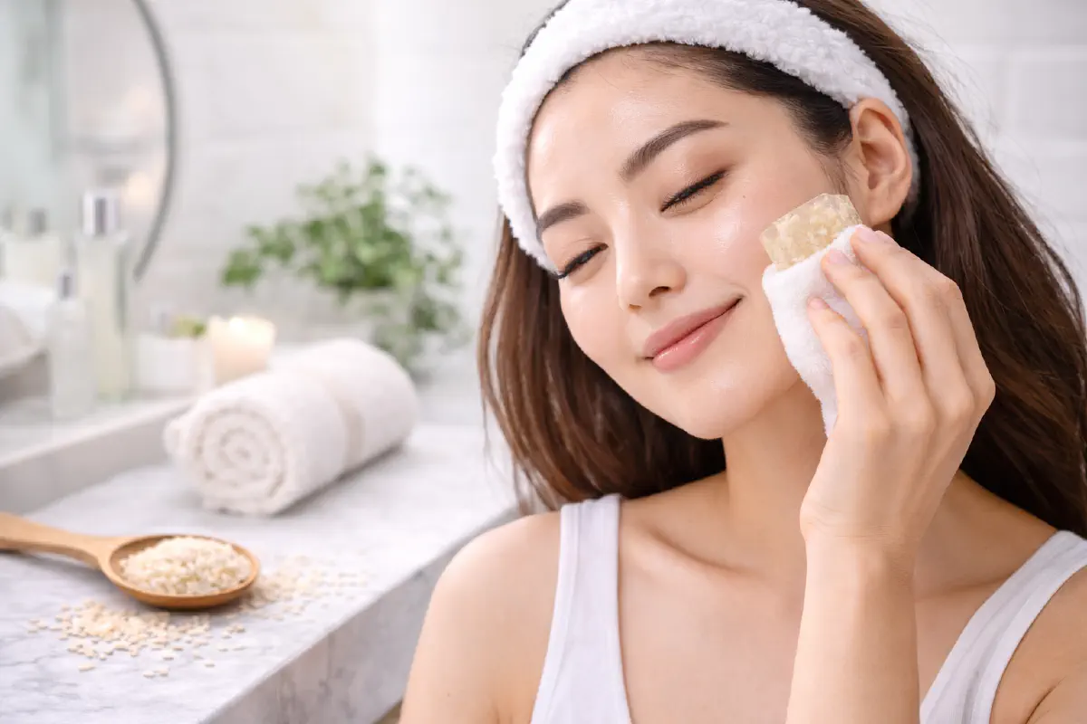 How to Do the Rice Water Ice Facial Safely