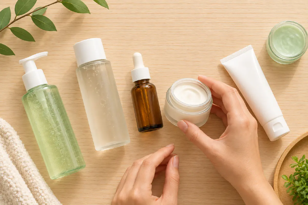 Gradually transitioning a skincare routine between seasons