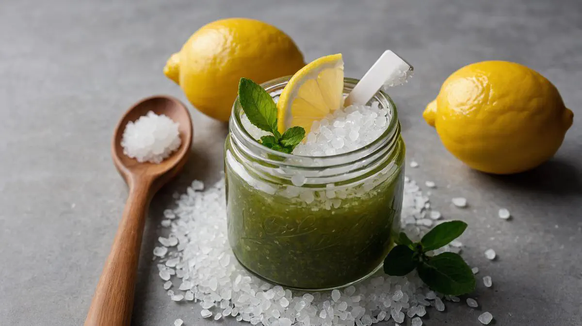 Lemon and Sea Salt Scrub