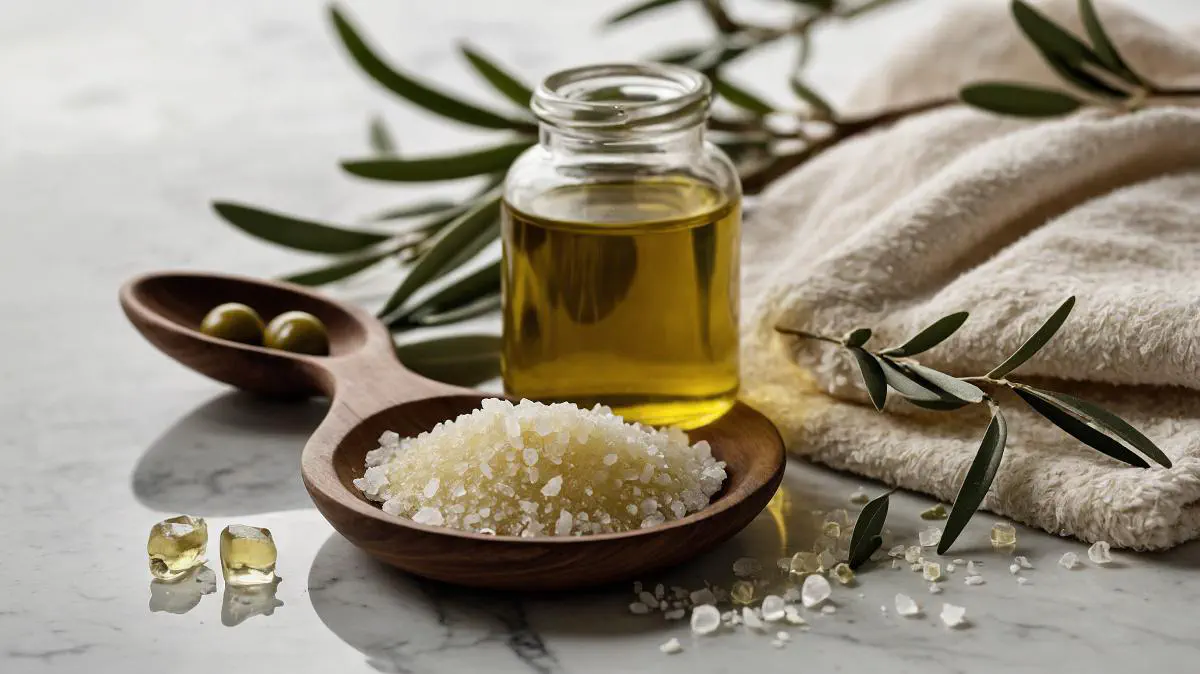 White Sugar & Olive Oil Scrub